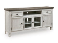 Havalance TV Stand in Two-tone, closed view