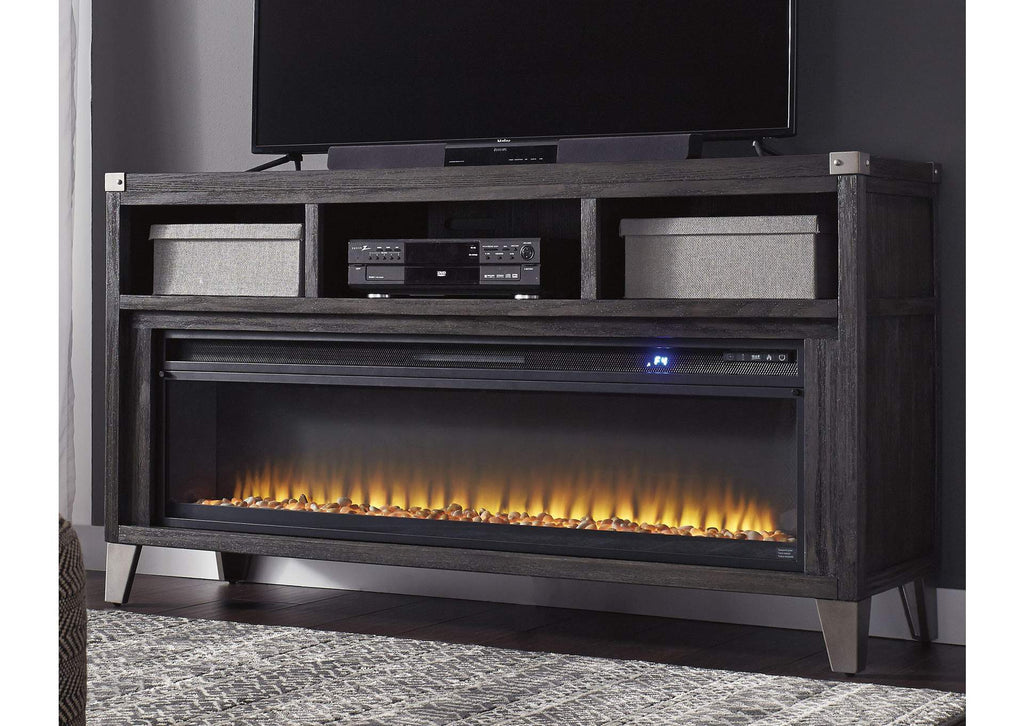 Todoe 65" TV Stand with Electric Fireplace room view