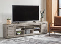 Naydell 92" TV Stand in Gray