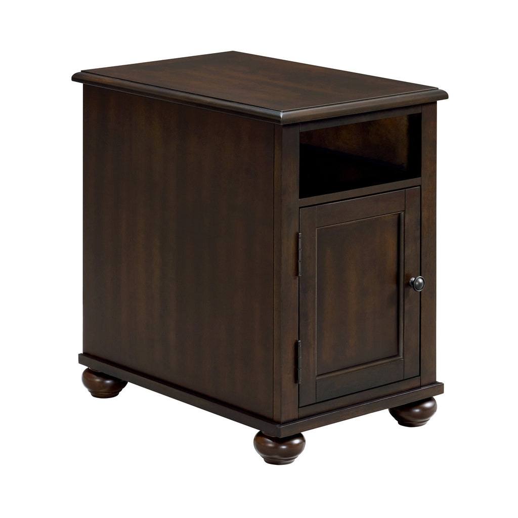Wagner Chairside Table With Usb In Cherry