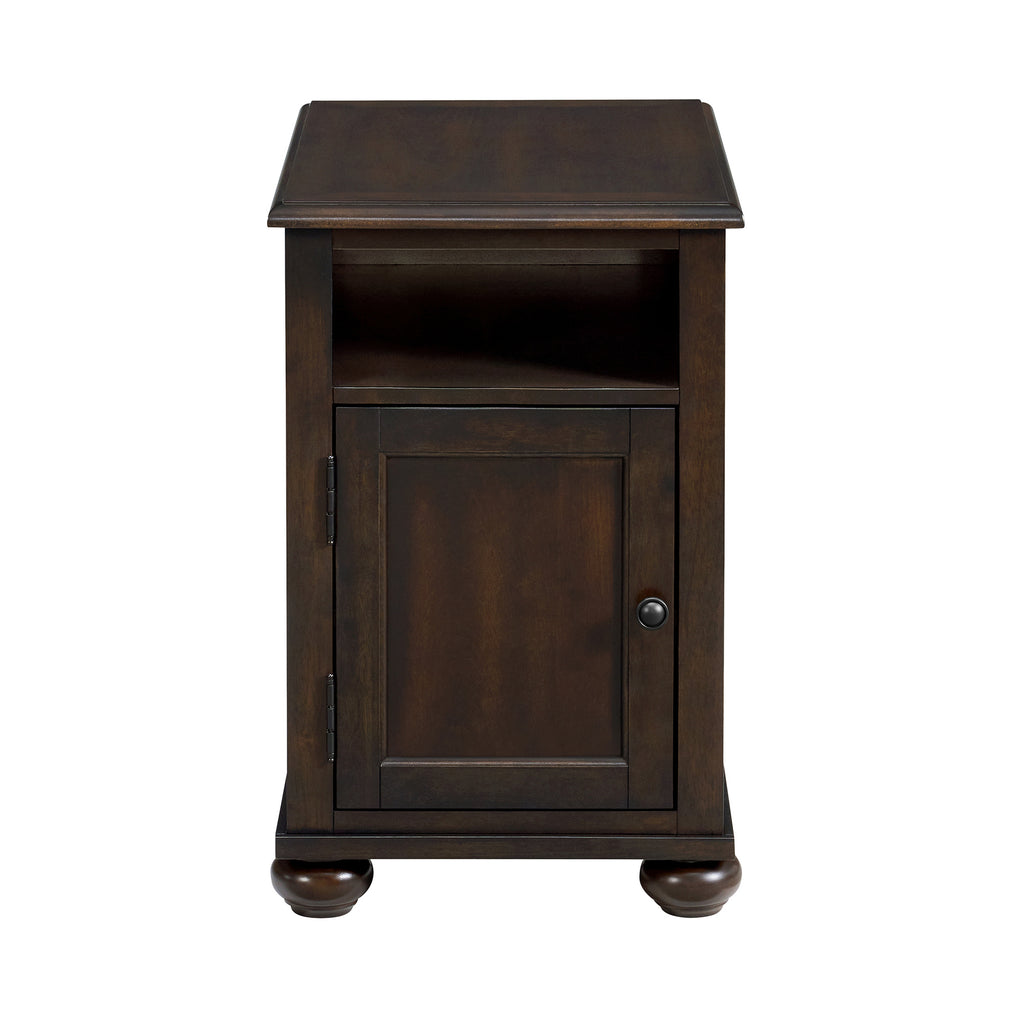Wagner Chairside Table With Usb In Cherry