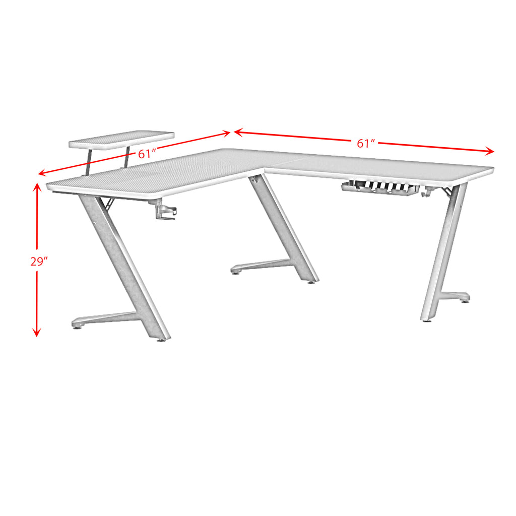 Waterside L Shape Desk In Black