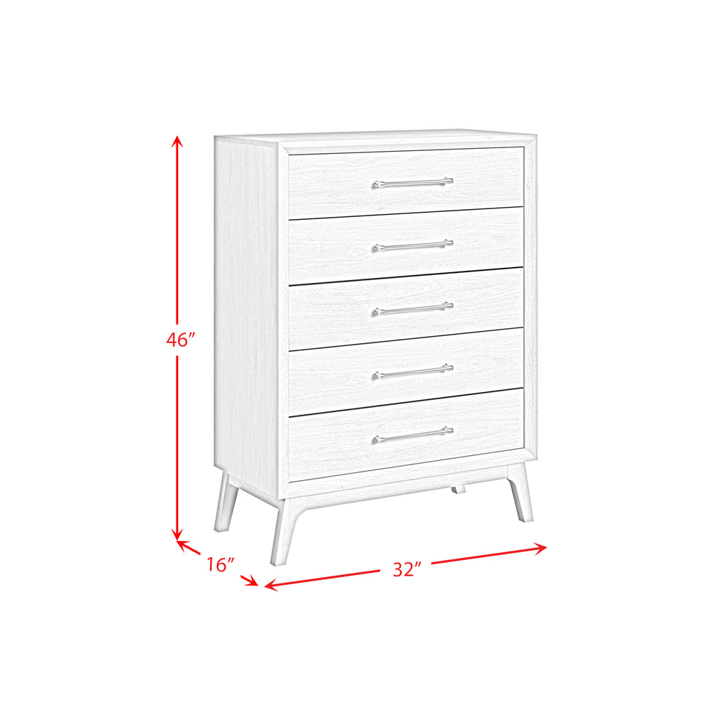 Westland 5-Drawer Chest In Almond