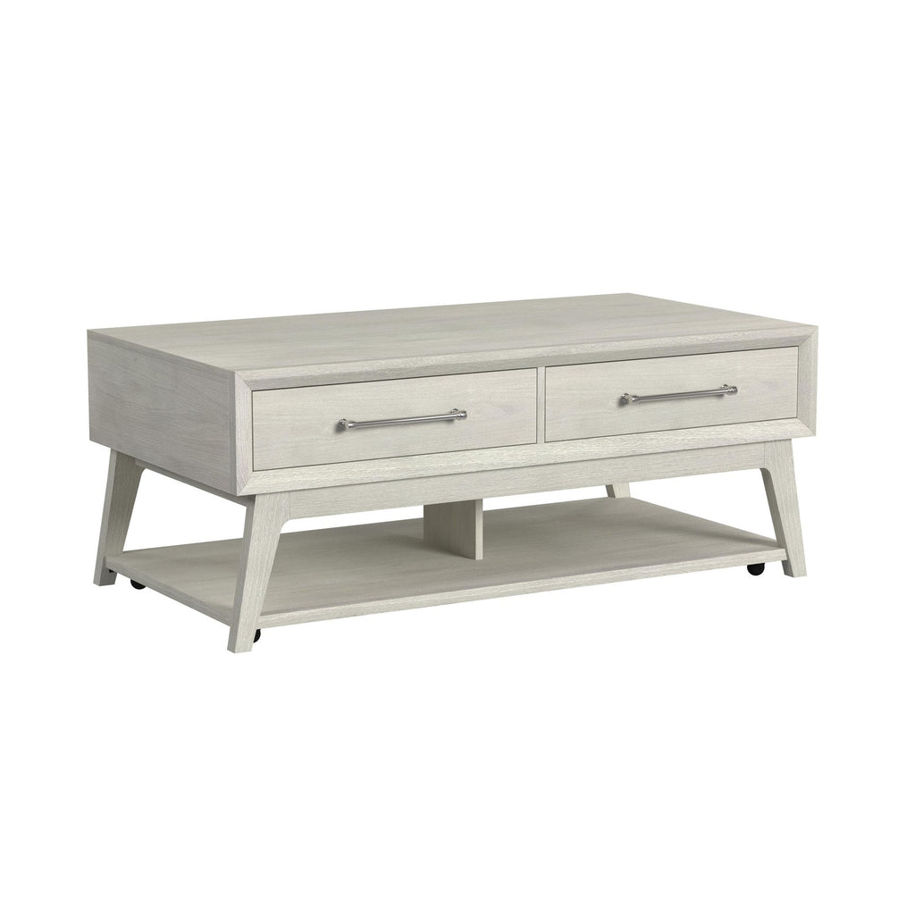 Westland Coffee Table With Casters In Almond