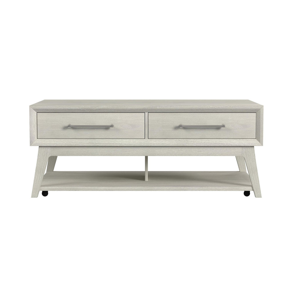 Westland Coffee Table With Casters In Almond