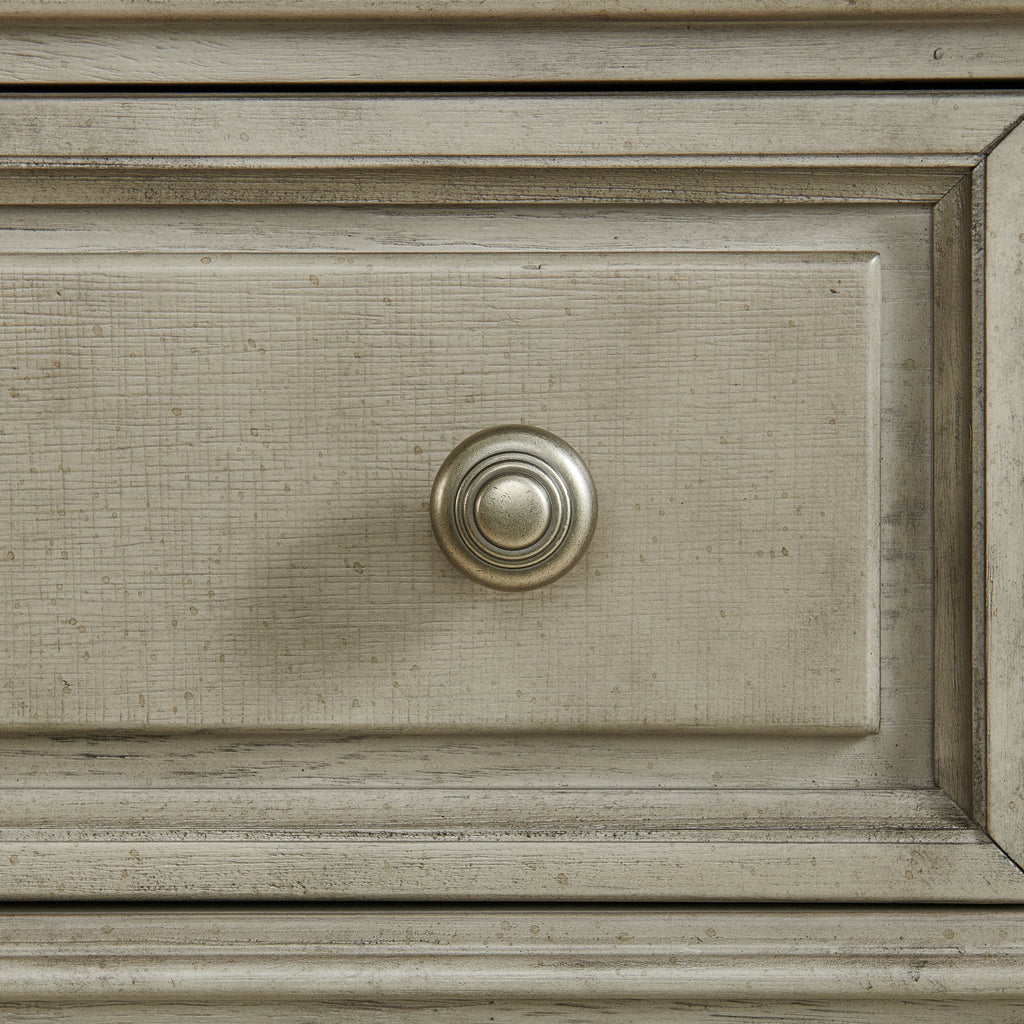 Whit-Ash 2-Drawer Nightstand With Usb In Light Grey