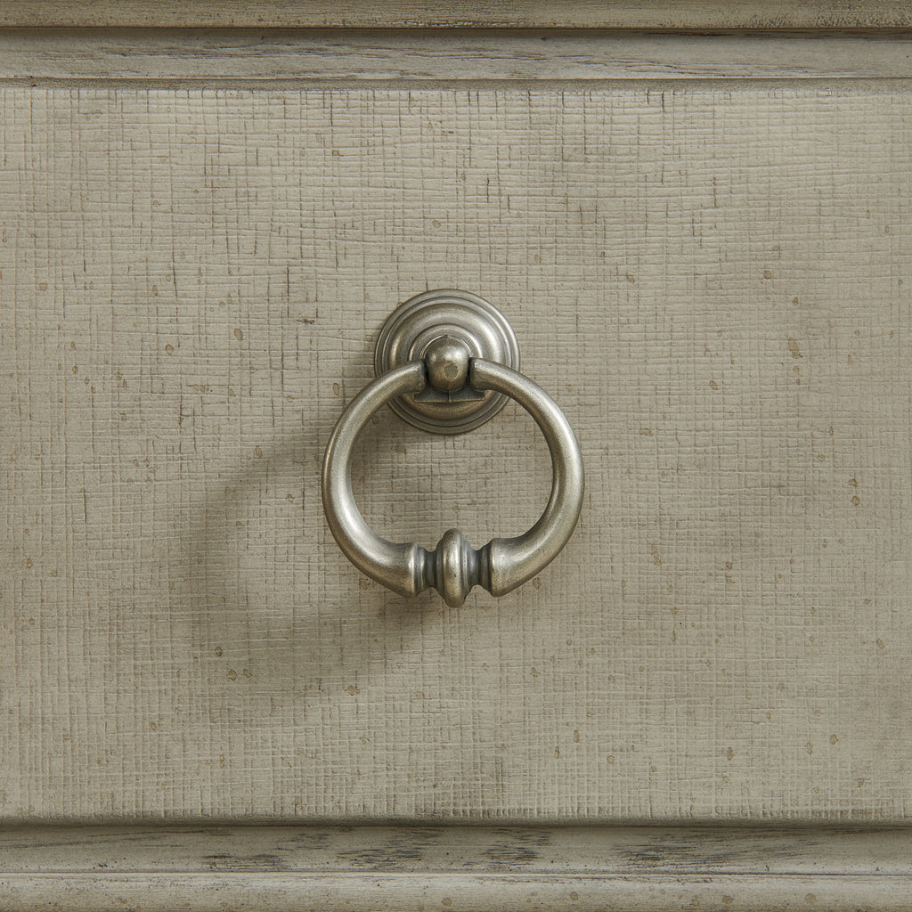 Whit-Ash 2-Drawer Nightstand With Usb In Light Grey