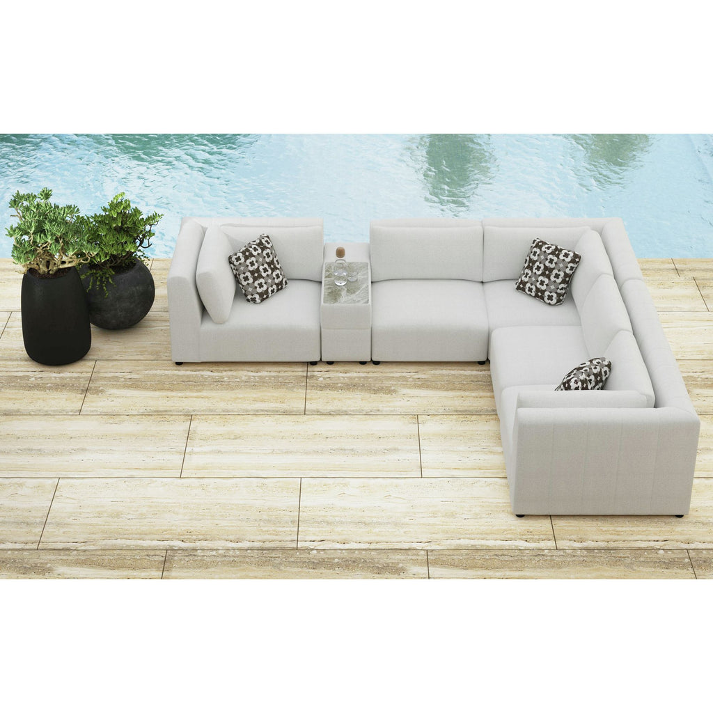 Zandara Modular Console With Speaker And Cooler - Olefin Beige