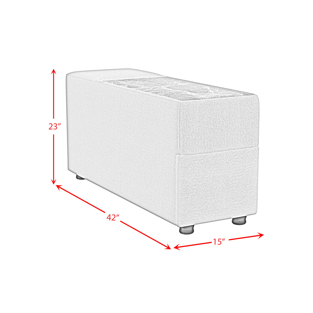 Zandara Modular Console With Speaker And Cooler - Olefin Beige