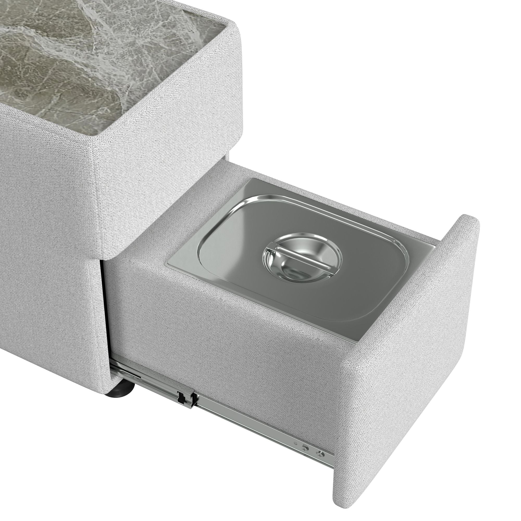 Zandara Modular Console With Speaker And Cooler - Olefin Beige
