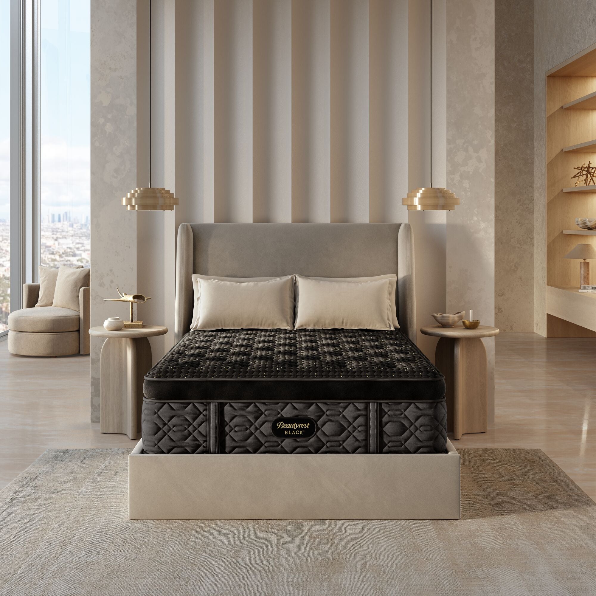 Beautyrest Black® Series Four 17.25" Plush Summit Pillow Top Mattress - California King