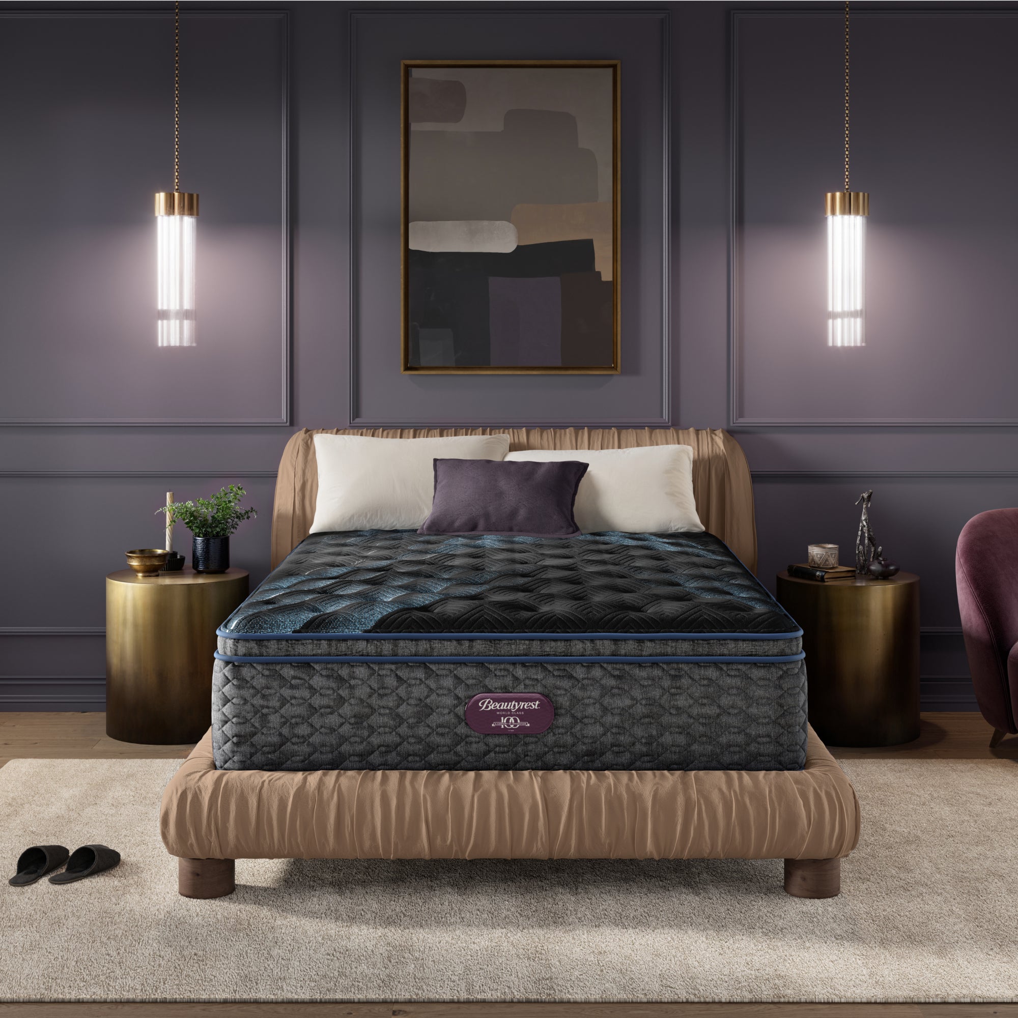Beautyrest World Class Level Four Plush Pillow Top Mattress - California King