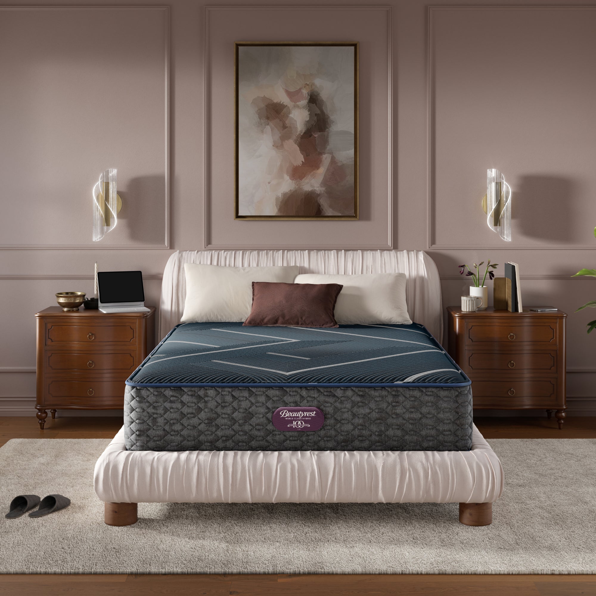 Beautyrest World Class Level Four Hybrid Firm Mattress - California King
