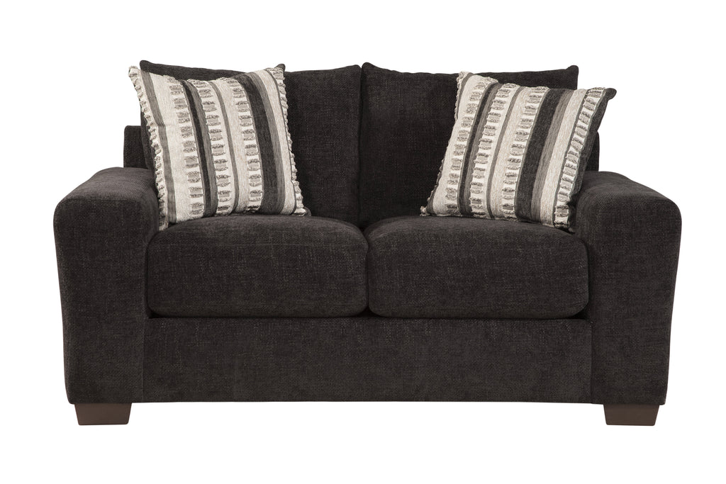 Zazie Loveseat - Onyx alt angle