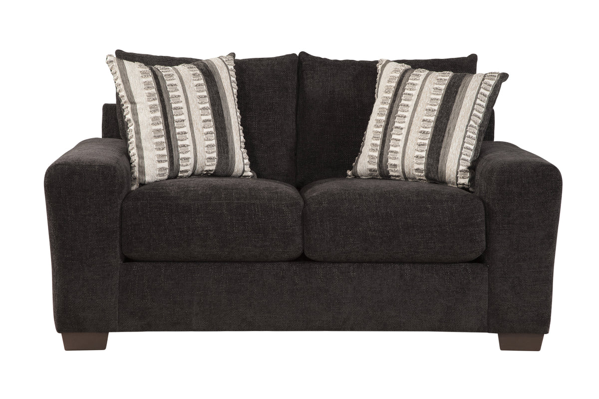 Zazie Loveseat - Onyx alt angle